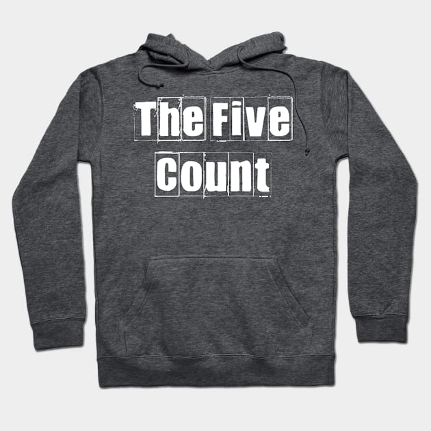 The Five Count - Vintage White Logo Hoodie by thefivecount